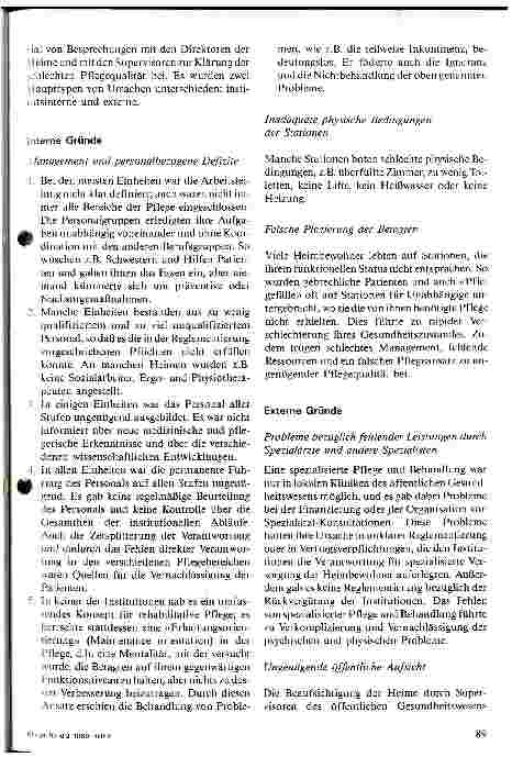 Vorschauseite 5: Pflegequalität und Mißhandlungen in Institutionen für Betagte in Israel