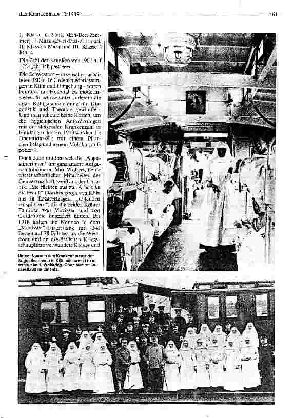 Vorschauseite 3: Krankenhäuser nach dem Krieg Das Severinsklösterchen in der Kölner Südstadt
