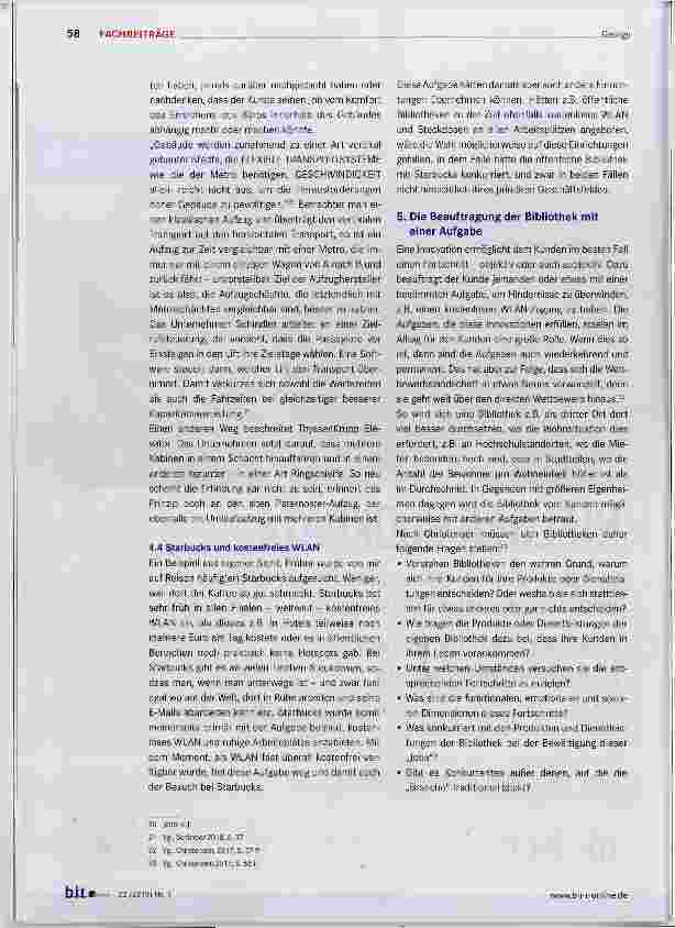 Vorschauseite 6: Innovationscheck für Bibliotheken Der Versuch eines alternativen Ansatzes