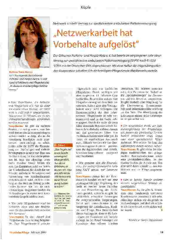 Vorschauseite 1: Netzwerkarbeit hat Vorbehalte aufgelöst