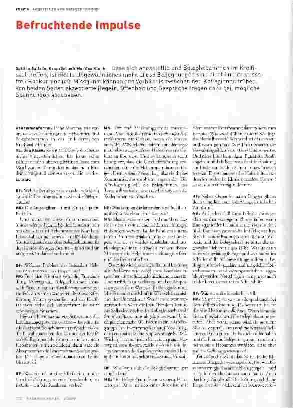 Vorschauseite 1: Befruchtende Impulse