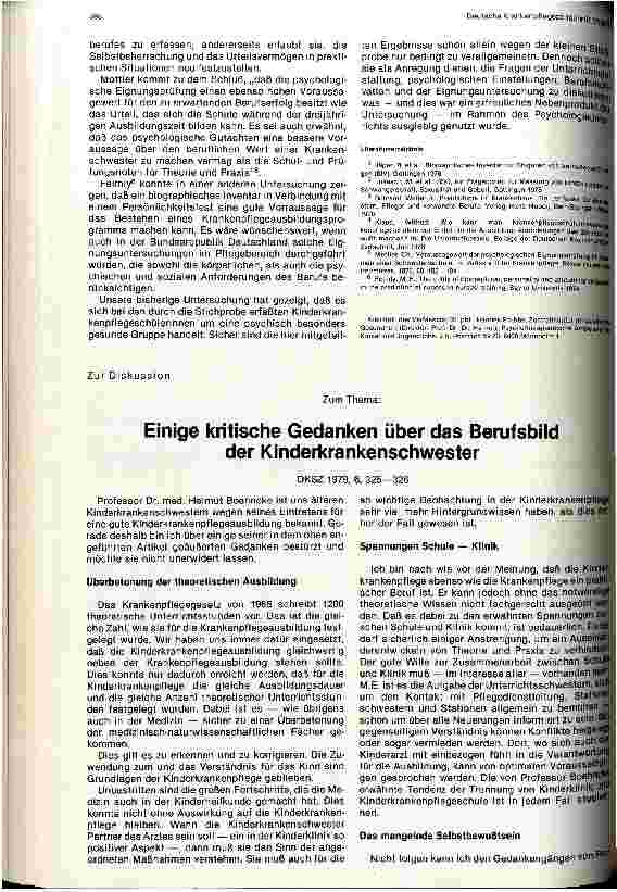 Vorschauseite 3: Psychologische Untersuchungen an Kinderkrankenpflegeschülerinnen