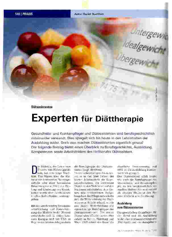 Vorschauseite 1: Experten für Diättherapie
