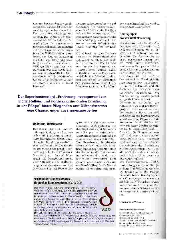 Vorschauseite 3: Experten für Diättherapie
