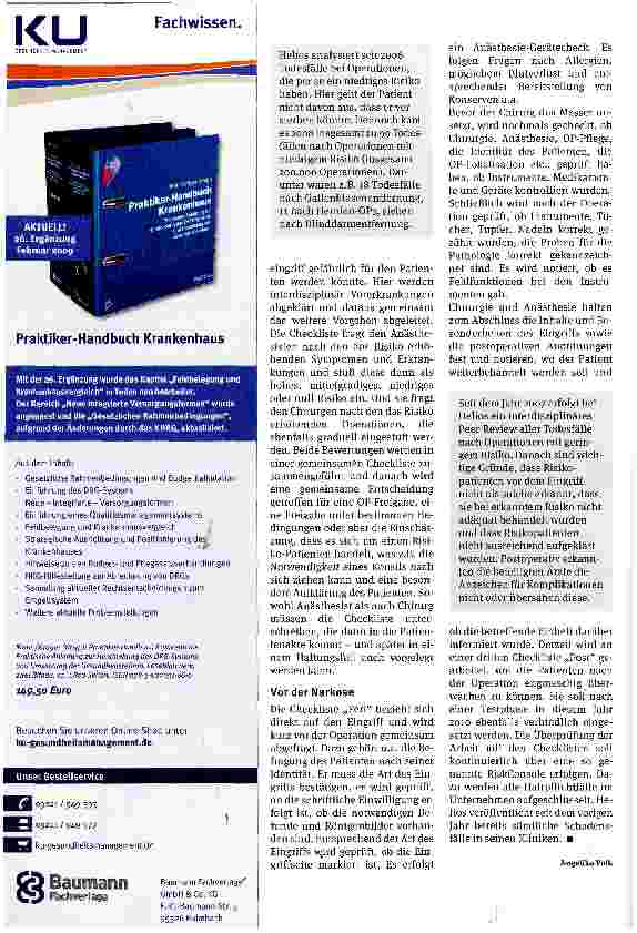 Vorschauseite 2: Erst der Check, dann der Schnitt