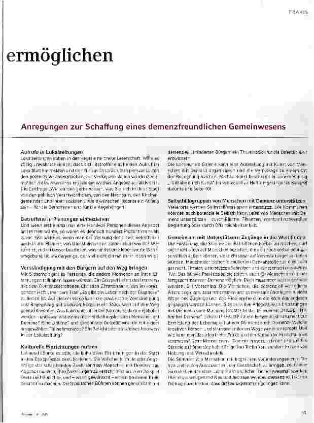 Vorschauseite 2: Ein besseres Leben mit Demenz