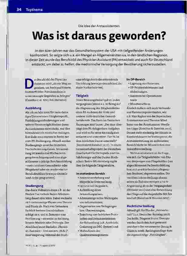 Vorschauseite 1: Was ist daraus geworden?