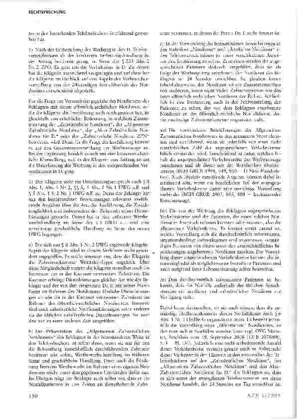 Vorschauseite 3: Zahnärztlicher Notdienst