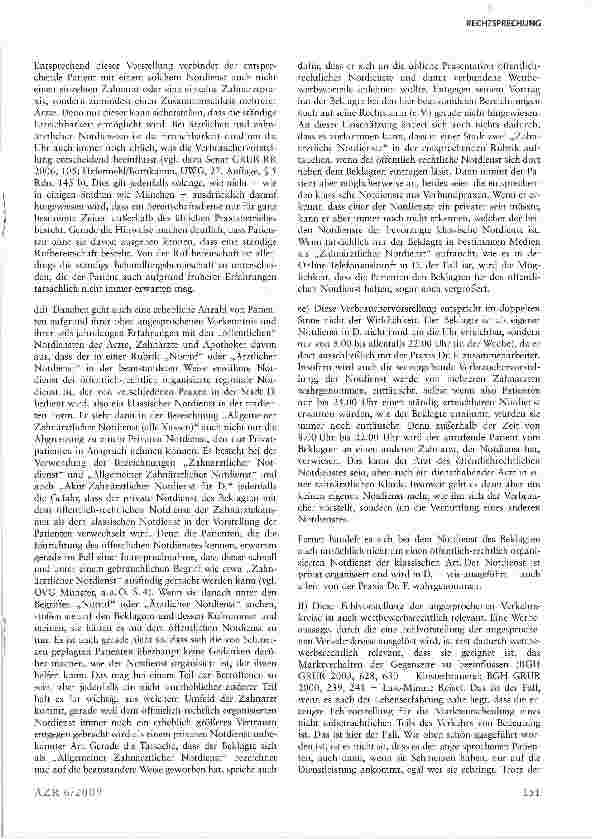 Vorschauseite 4: Zahnärztlicher Notdienst