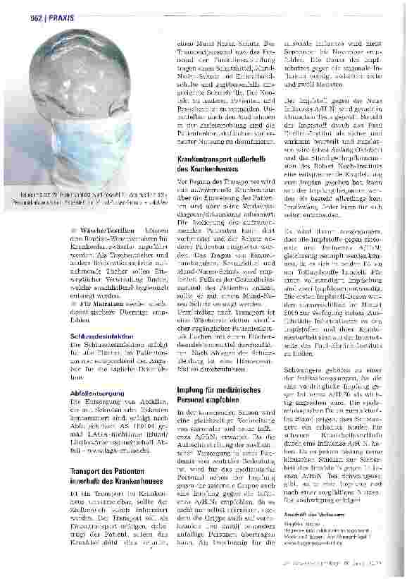 Vorschauseite 5: Schweinegrippe - was schützt?