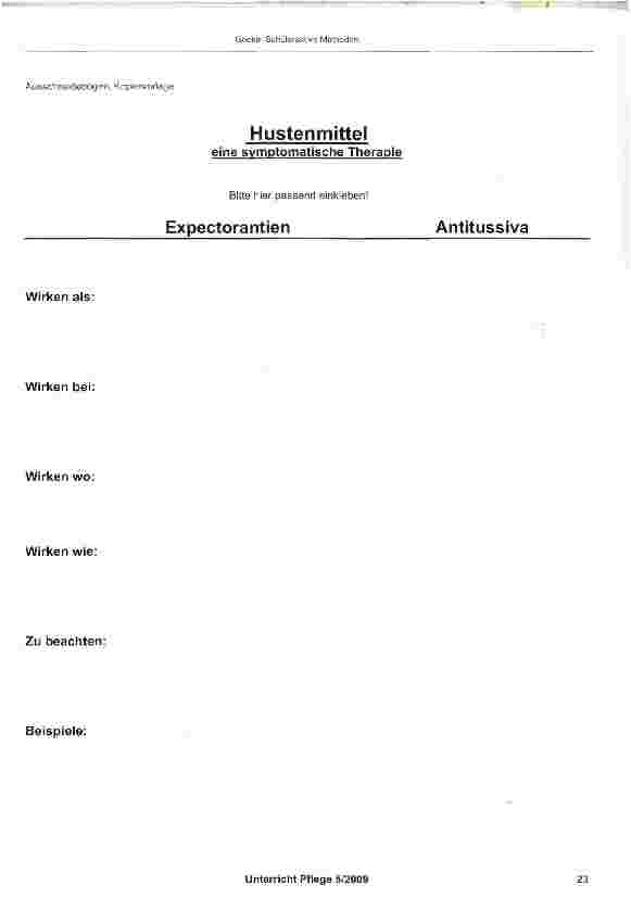 Vorschauseite 2: Schüleraktive Methoden am Beispiel von Inhalten der Arzneimittellehre