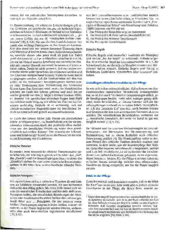 Vorschauseite 2: Theoretische und praktische Aspekte von Ethik in der (psychiatrischen) Pflege