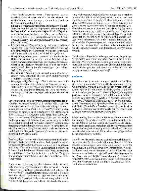 Vorschauseite 6: Theoretische und praktische Aspekte von Ethik in der (psychiatrischen) Pflege