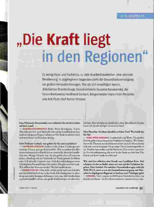 Vorschauseite 2: Die Kraft liegt in den Regionen