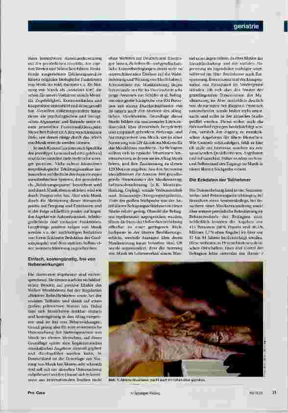 Vorschauseite 2: Musik Therapie für die Seele
