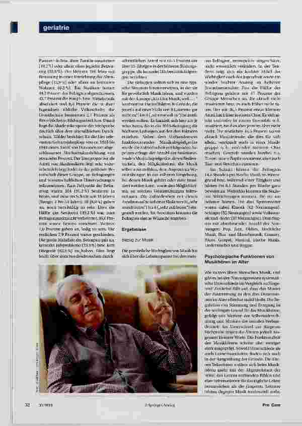 Vorschauseite 3: Musik Therapie für die Seele