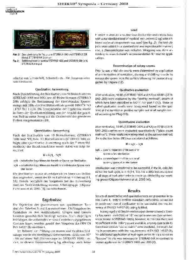 Vorschauseite 5: Evaluierung von Niedertemperatur-Wasserstoff peroxid-Plasma (NTP)-Sterilisationsverfahren