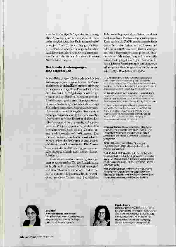 Vorschauseite 5: RINGEN UM PFLEGEFACHPERSONAL