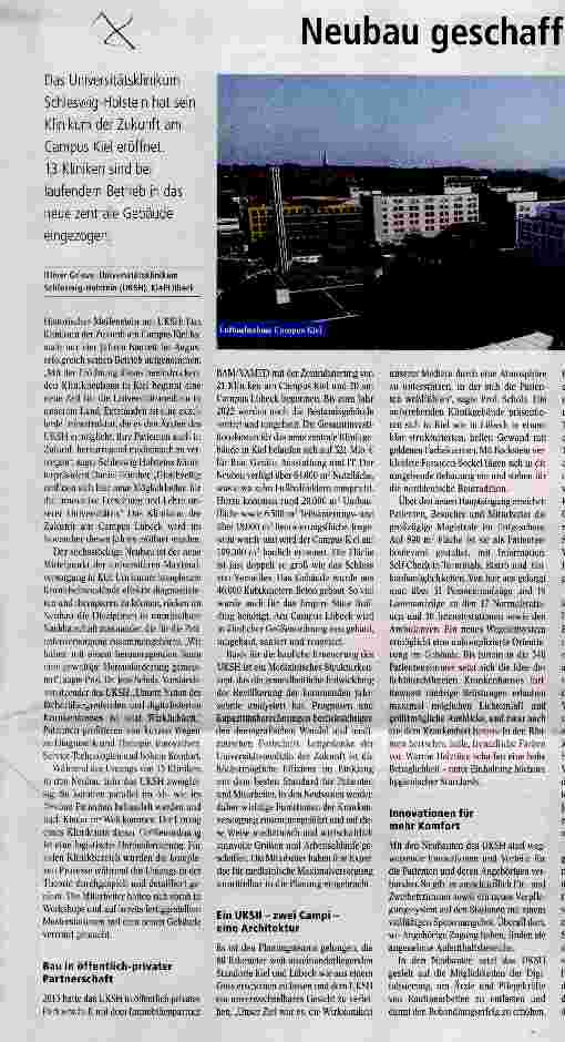Vorschauseite 1: Neubau geschafft - Umbau läuft