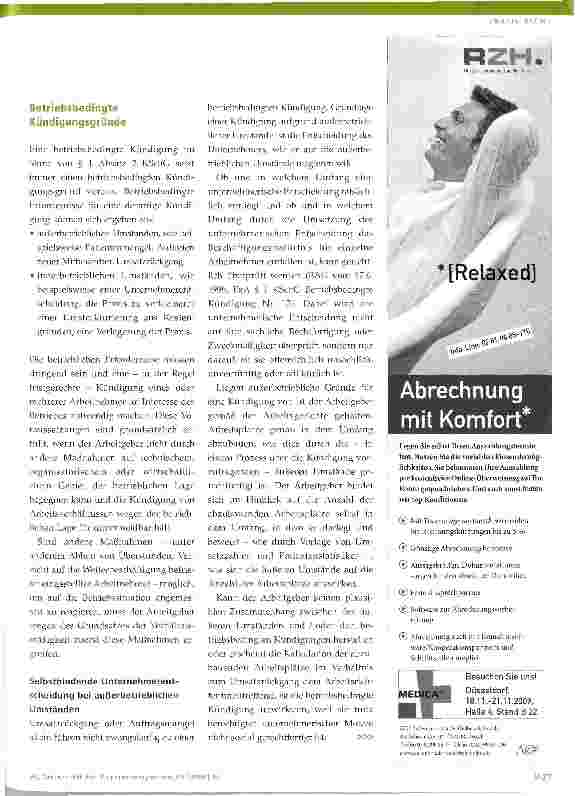 Vorschauseite 2: Betriebsbedingte Kündigung