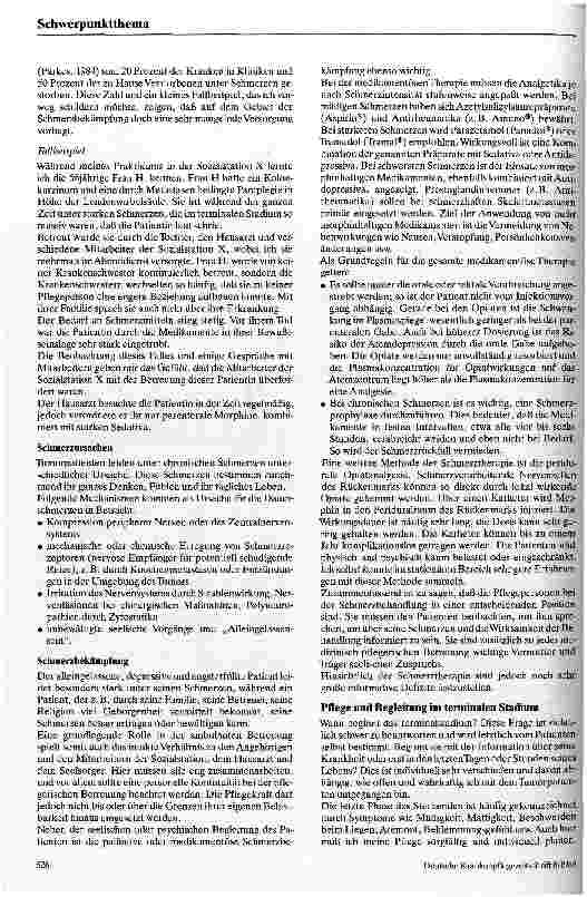 Vorschauseite 3: Betreuung von Tumorpatienten - eine Aufgabe der Sozialstationen