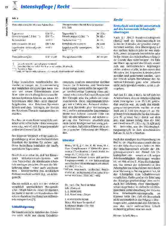 Vorschauseite 4: Langzeit-Beatmung unterstützt durch moderne Rotationstherapie