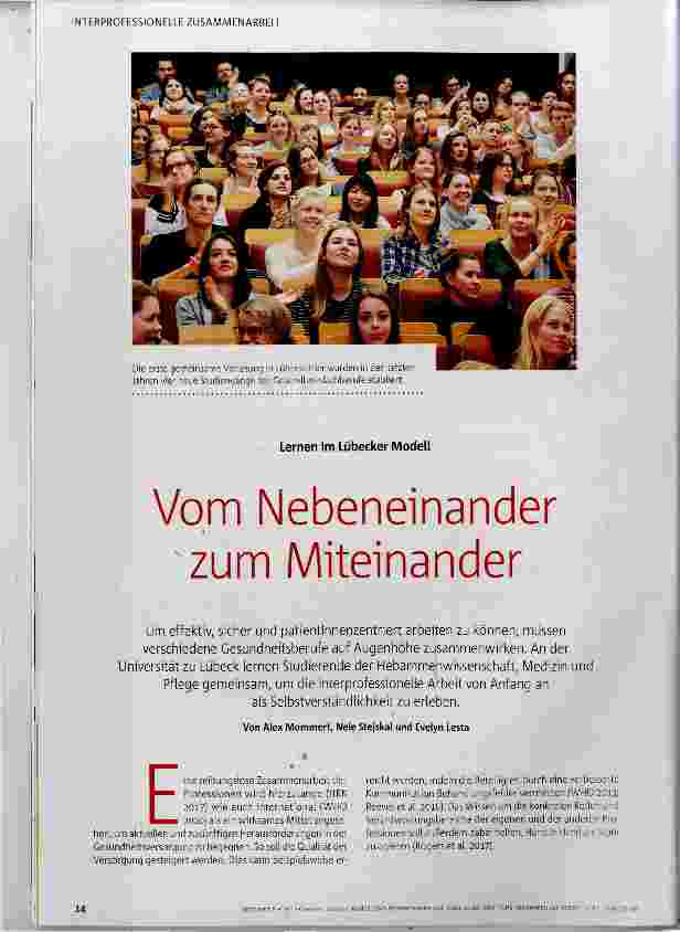 Vorschauseite 1: Vom Nebeneinander zum Miteinander