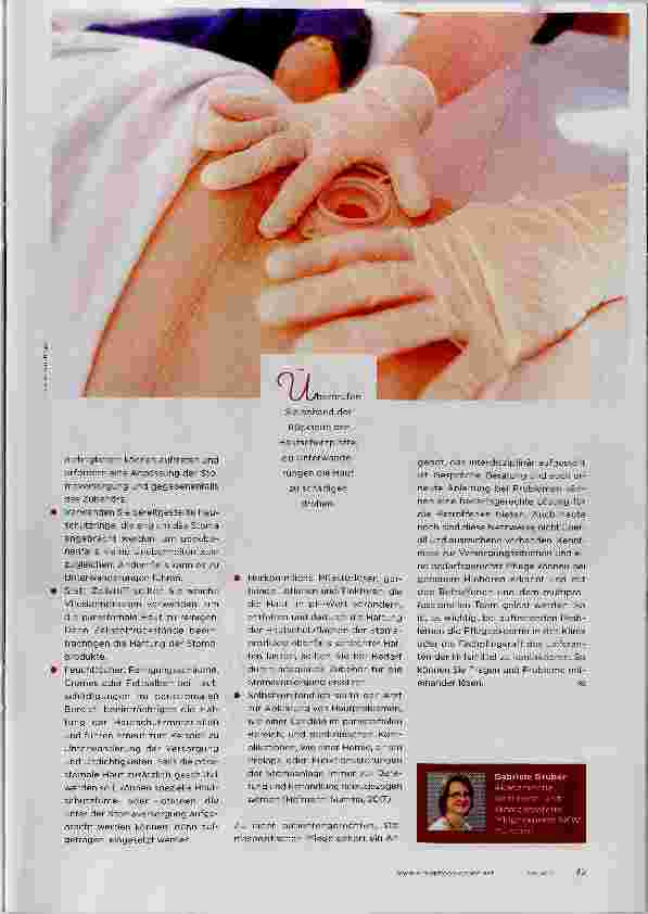 Vorschauseite 4: Stoma fachgerecht VERSORGEN
