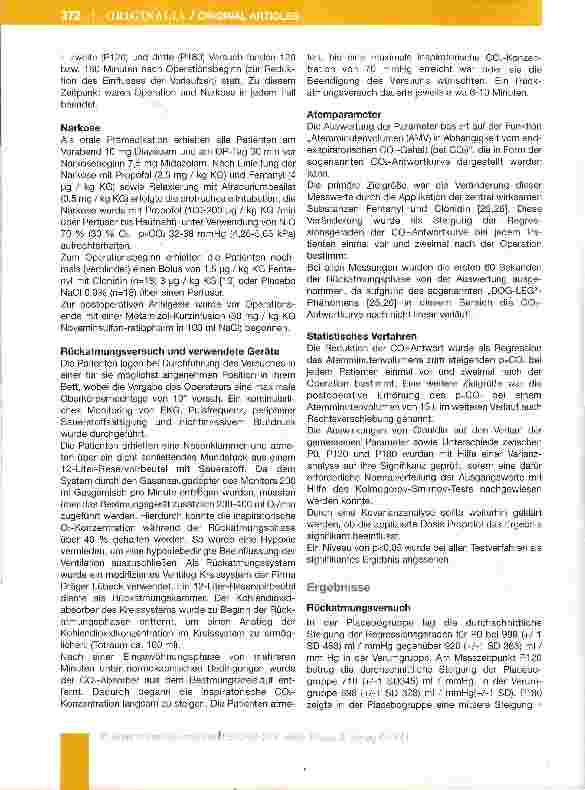 Vorschauseite 3: Die postoperative Atemdepression bei gleichzeitigem Einsatz von Clonidin und Fentanyl in der Allgemeinanästhesie