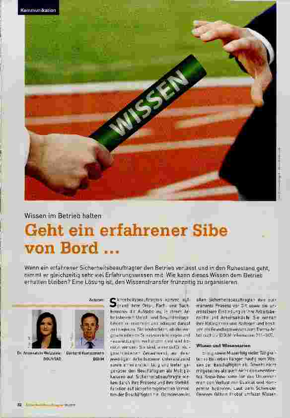 Vorschauseite 1: Geht ein erfahrener Sibe von Bord ...
