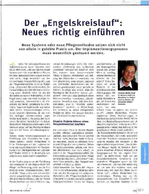 Vorschauseite 1: Der „Engelskreislauf: Neues richtig einführen