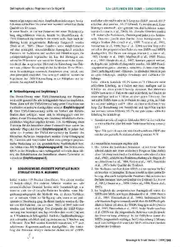 Vorschauseite 3: Elektrophysiologie zur Prognose nach Schlaganfall