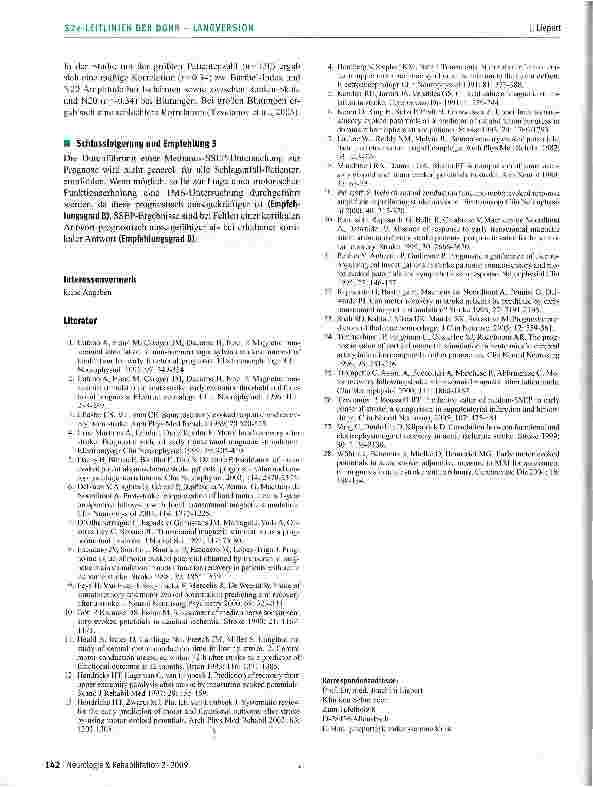 Vorschauseite 4: Elektrophysiologie zur Prognose nach Schlaganfall