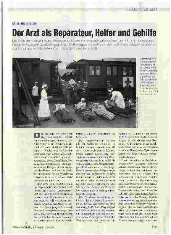 Vorschauseite 1: Der Arzt als Reparateur, Helfer und Gehilfe