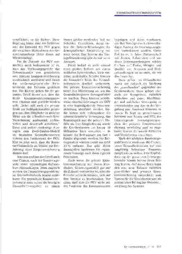 Vorschauseite 2: Der Einwand der PKV bleibt auf Wiedervorlage