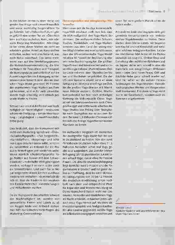 Vorschauseite 4: Herausforderungen des Yoga-Marktes