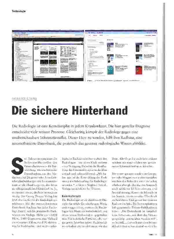 Vorschauseite 1: Die sichere Hinterhand