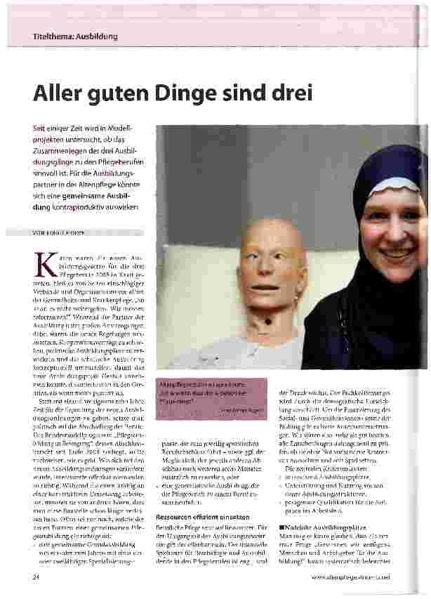 Vorschauseite 1: Aller guten Dinge sind drei