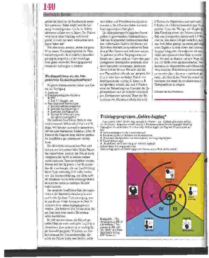 Vorschauseite 3: Frühgeriatrie: Therapie diffuser Hirnfunktionsstörungen