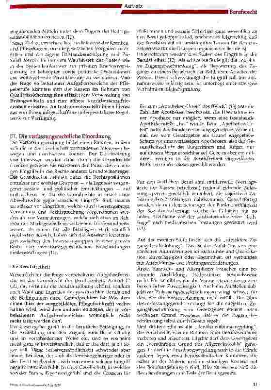 Vorschauseite 3: Vorbehaltene Aufgabenbereiche für Pflegeberufe