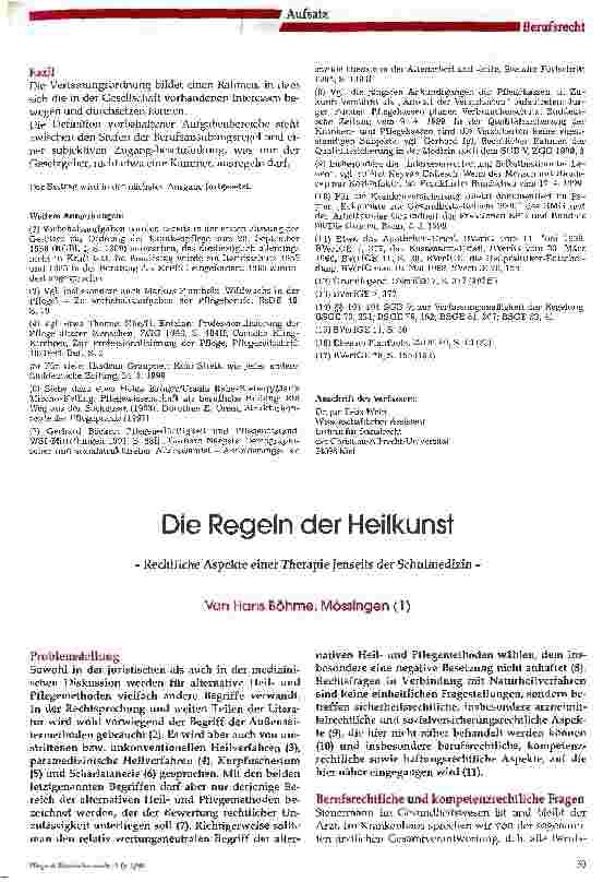Vorschauseite 5: Vorbehaltene Aufgabenbereiche für Pflegeberufe