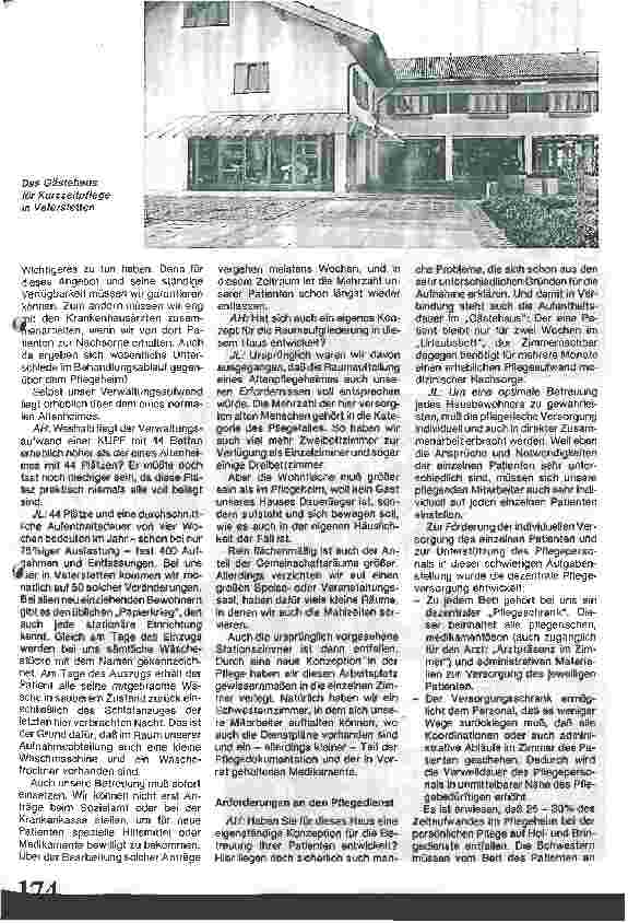 Vorschauseite 3: Kurzzeitpflege: eine eigenständige Institution der modernen Altenhilfe!