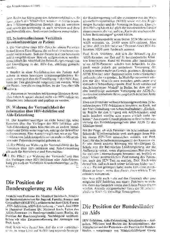 Vorschauseite 4: GDK-Forum HIV-Infektion und AIDS-Erkrankungen