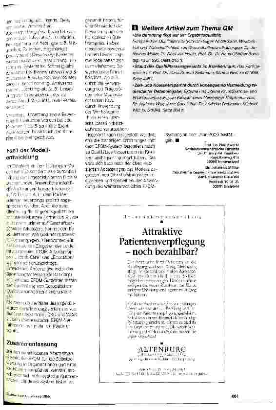 Vorschauseite 4: EFQM-System auf Erfolgskurs Dynamsiche Weiterentwicklung des europäischen Qualitätsmodells