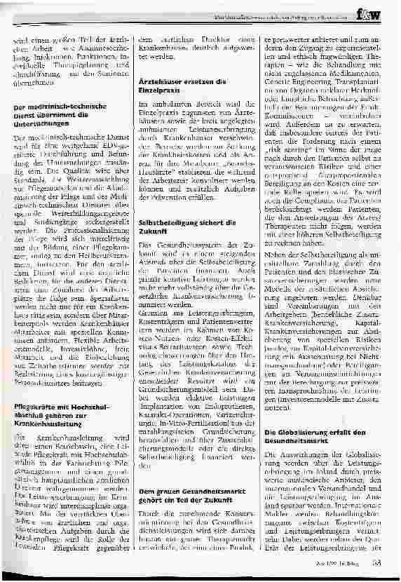Vorschauseite 2: Strategische Frühaufklärung von Leibarzt, Mega-Kliniken und Experten-Systemen