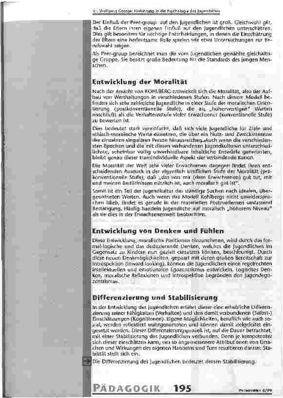 Vorschauseite 3: Einführung in die Psychologie des Jugendalters