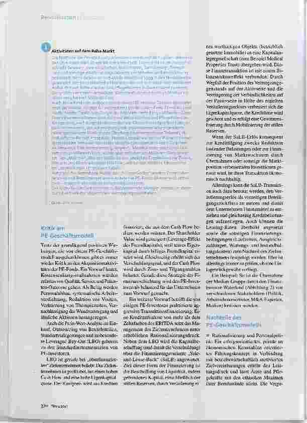 Vorschauseite 3: Umstrittene Investoren am Reha-Markt