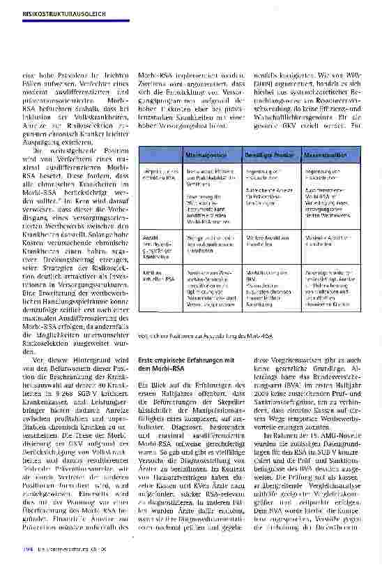 Vorschauseite 3: Gesundheitsfonds und Morbi-RSA