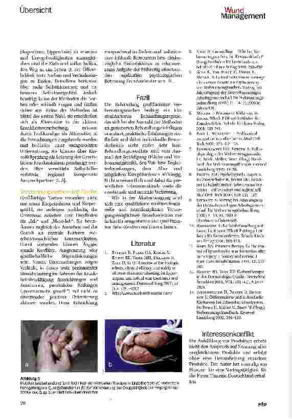 Vorschauseite 5: Langfristige Therapie von Verbrennungsnarben