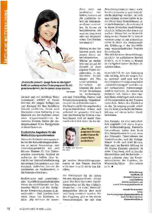 Vorschauseite 2: Ärztenachwuchs für das Kinzigtal